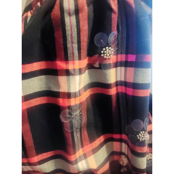 NWT Anthropologie Maeve Embellished Plaid Skirt - Size 6 - Picture 5 of 7